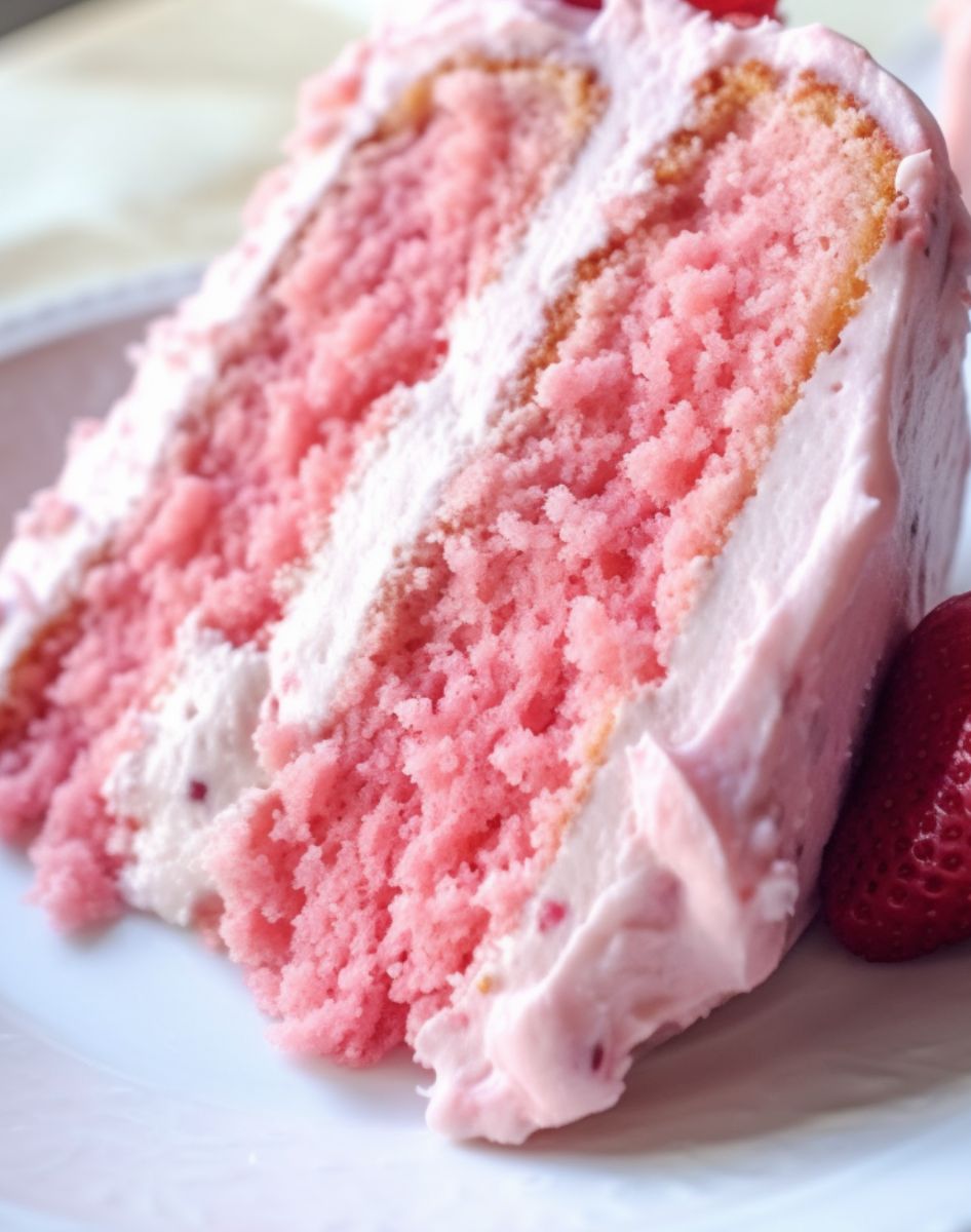 Heavenly Strawberry Cake Recipe