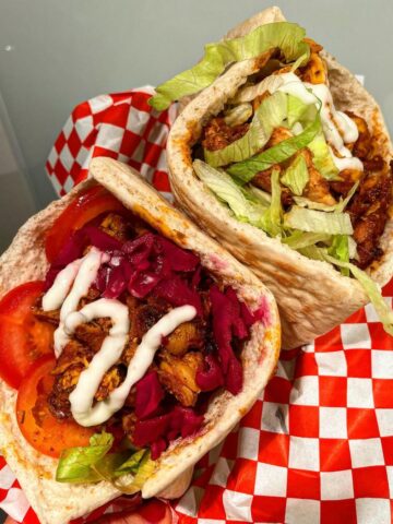 chicken kebab sandwich