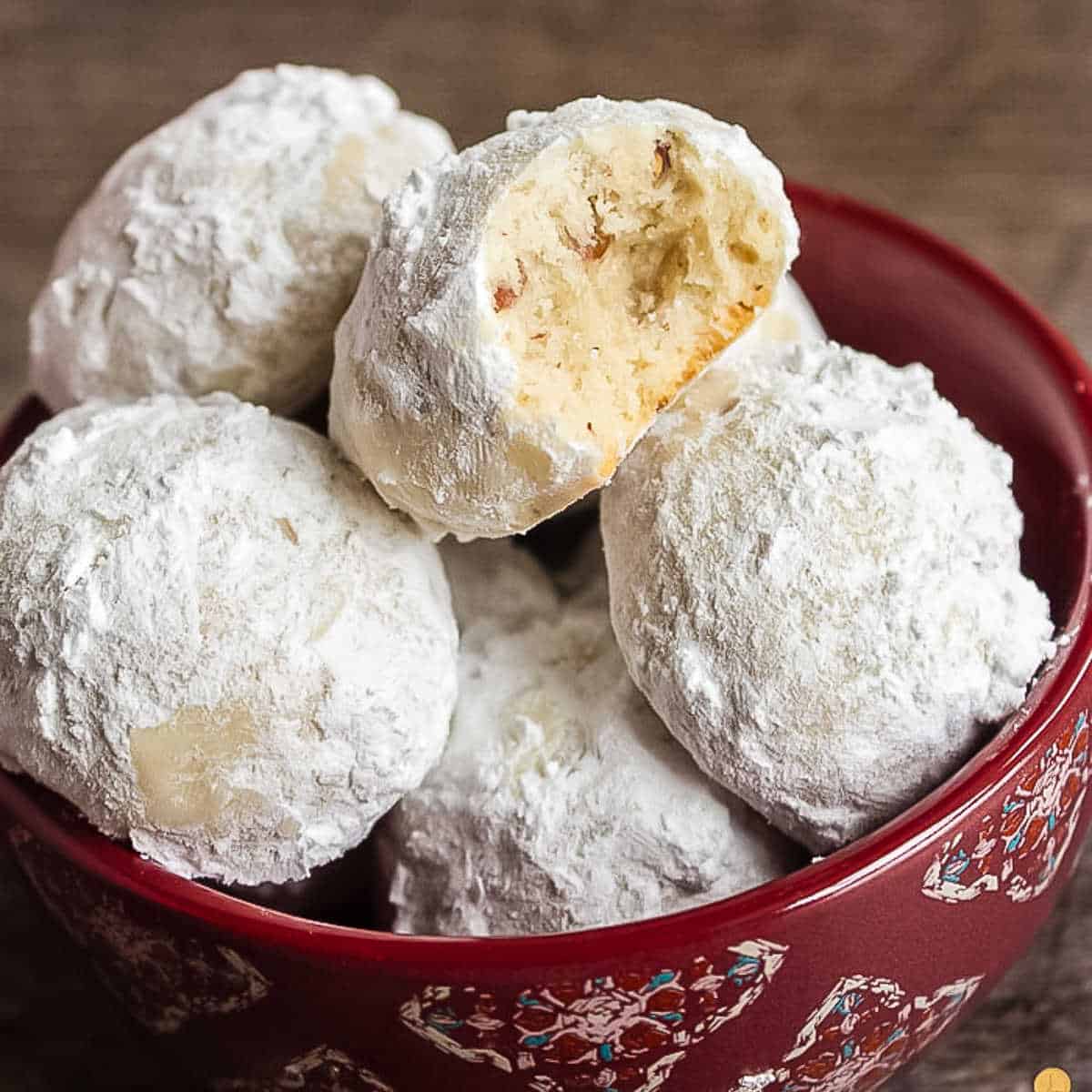 Buttery Pecan Snowball Cookies