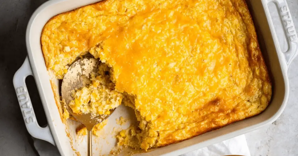 Easy 4 Ingredient Corn Casserole Recipe