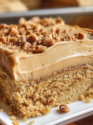 Peanut Butter Sheet Cake with Peanut Butter Frosting Recipe