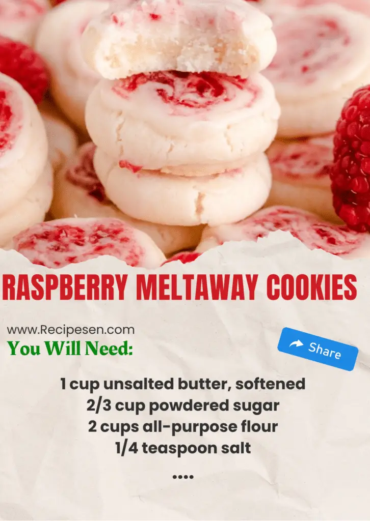 Raspberry Meltaway Cookies Recipe