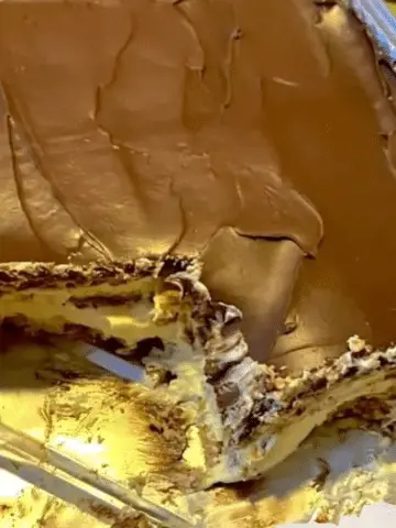 No Bake chocolate Eclair Cake