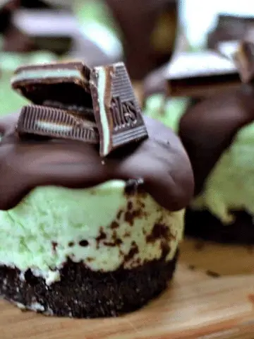 Andes Mint Cheesecakes