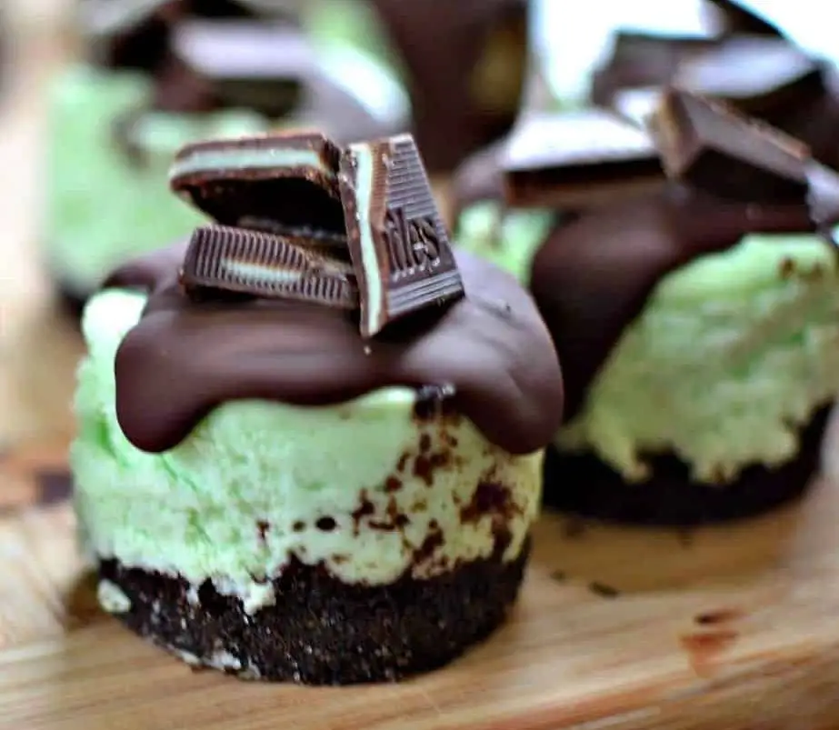 Andes Mint Cheesecakes
