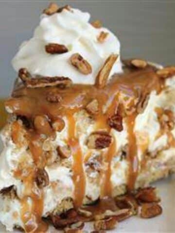 Caramel Pecan Delight Pie recipe food
