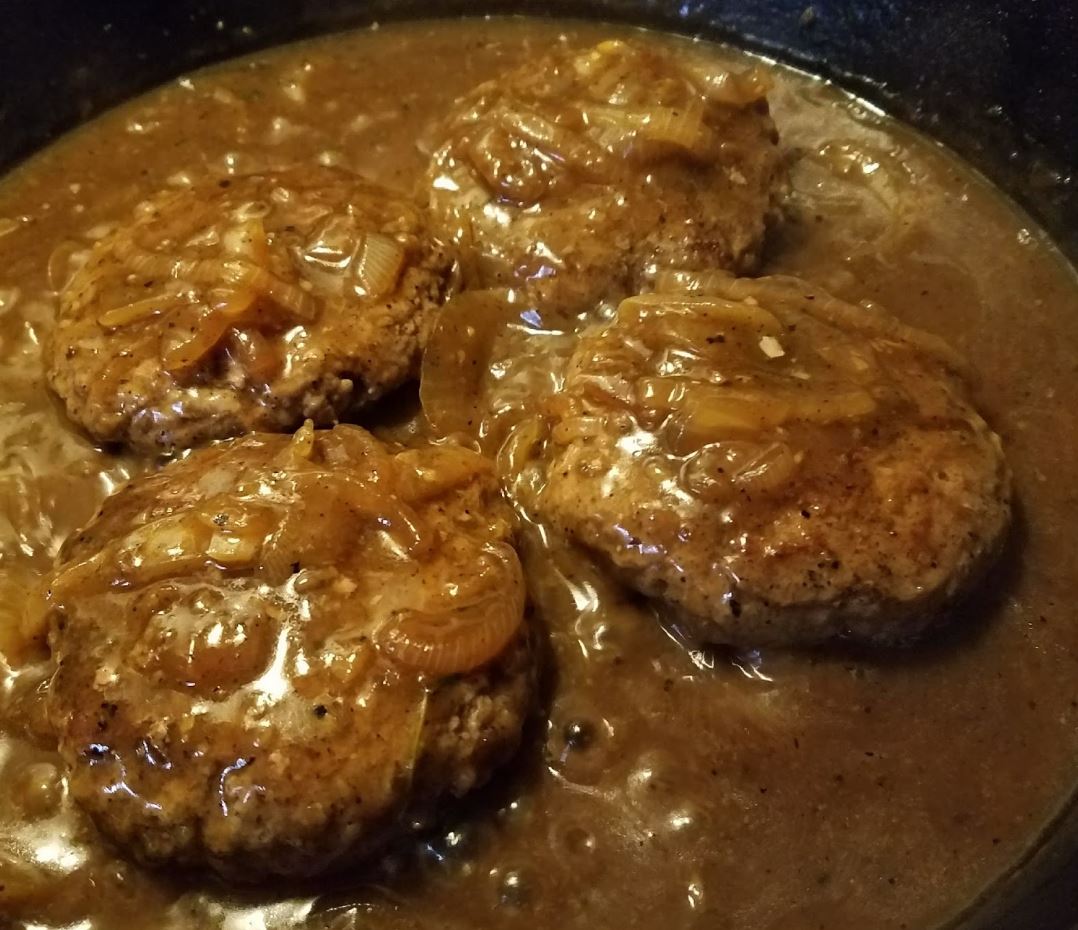Hamburger Steaks with Brown Gravy recipe