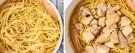 Stovetop Cheesy Chicken Spaghetti Recipe