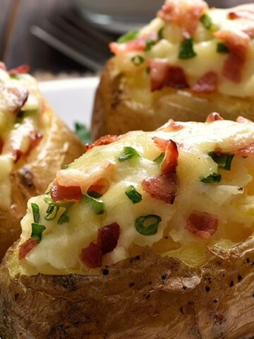 Chicken Pot Pie Potato Skins