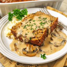 Creamy Mushroom Meatloaf Recipe