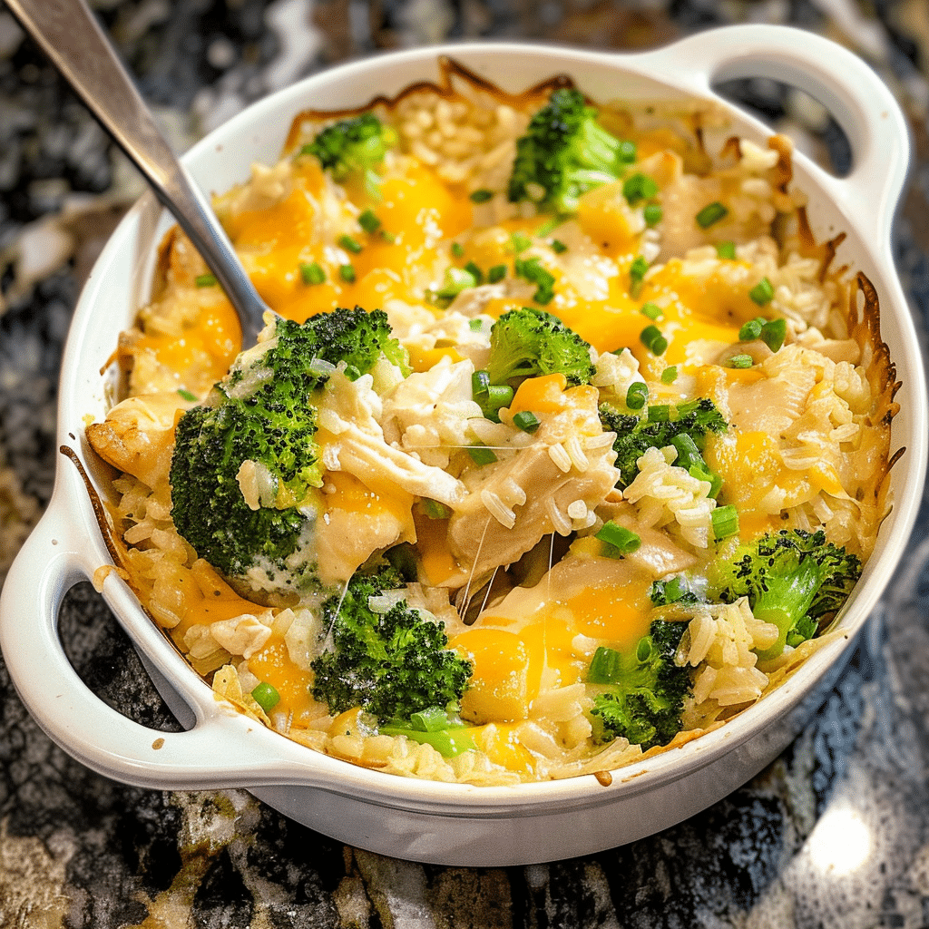 Easy Baked Chicken, Rice, and Broccoli Casserole Recipe