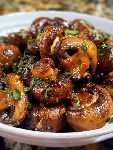 Steakhouse Garlic Butter Mushrooms Recipe