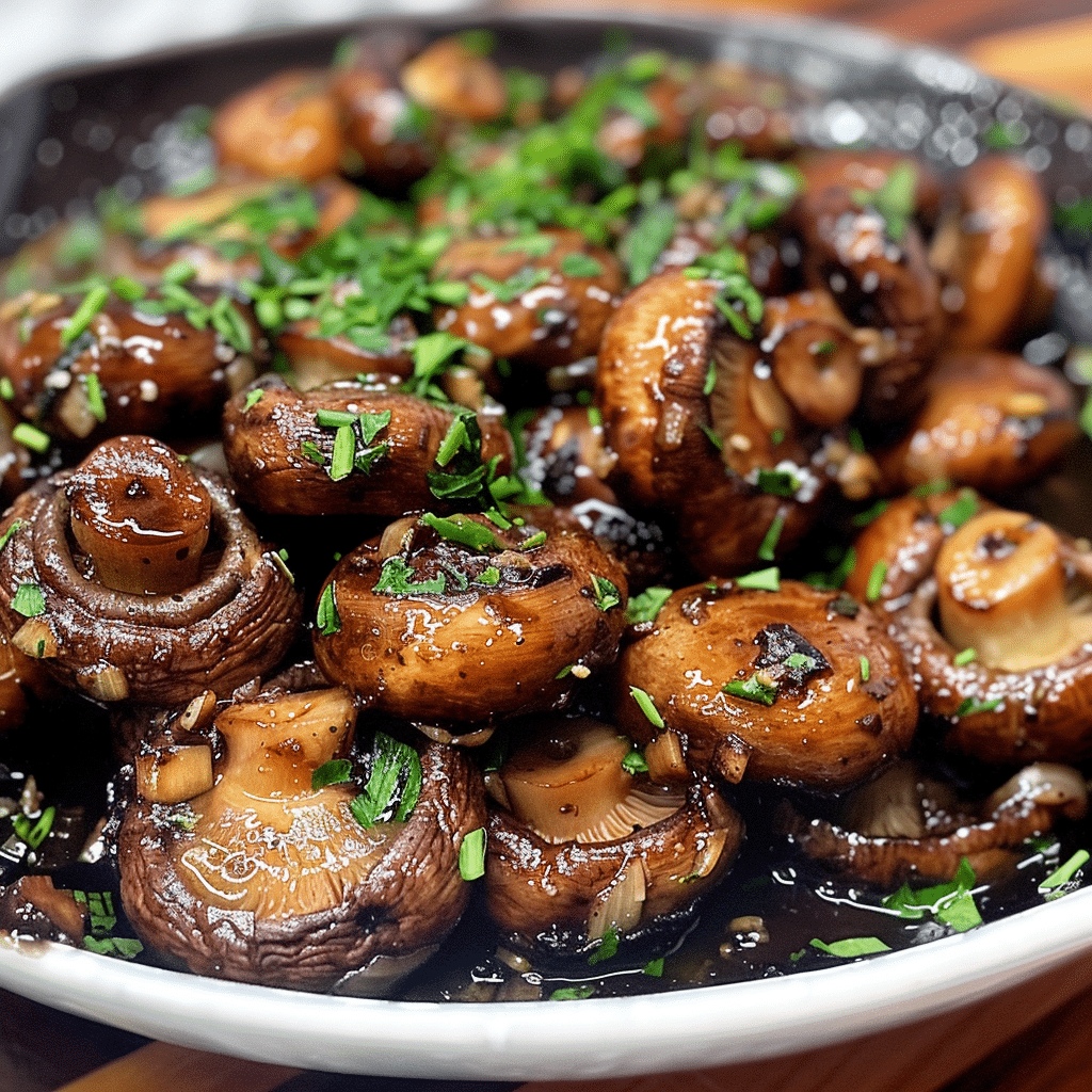 Steakhouse Garlic Butter Mushrooms Recipes