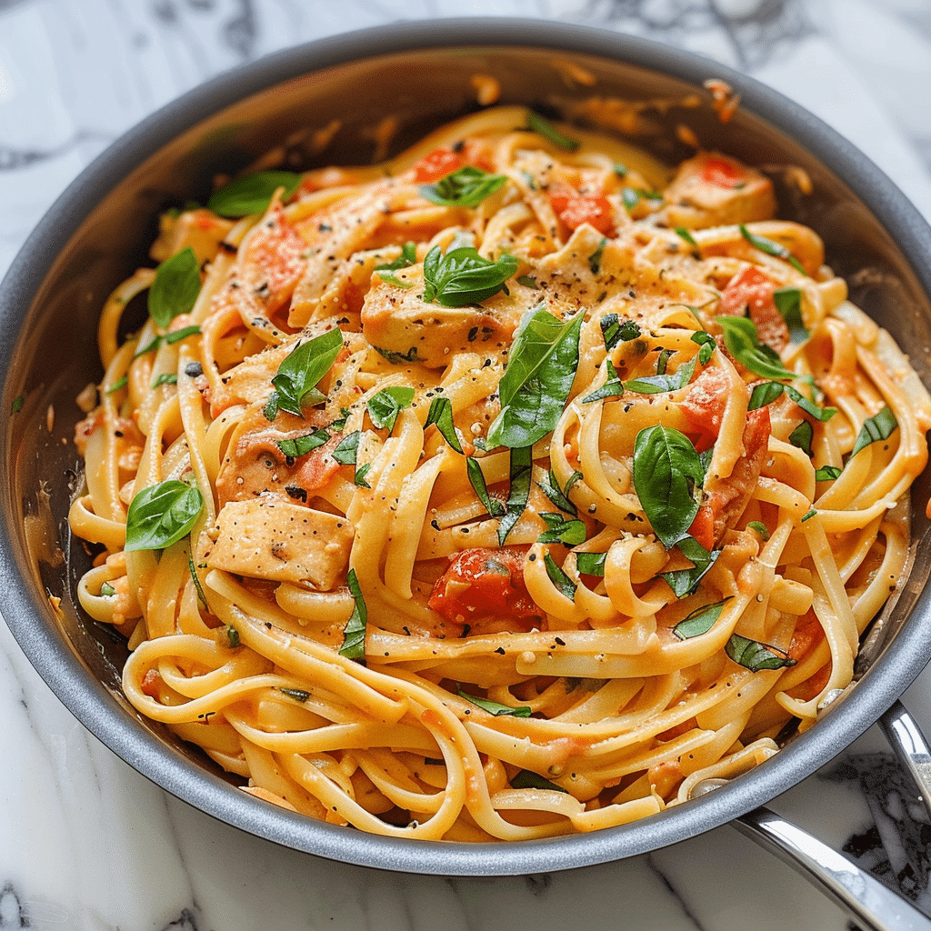 Creamy Tomato Basil Pasta Recipe