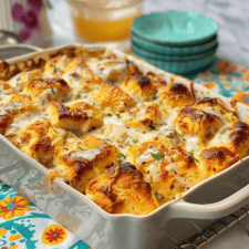 4-Ingredient Biscuits and Gravy Casserole Recipe