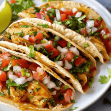 Lime Chicken Soft Tacos Recipe