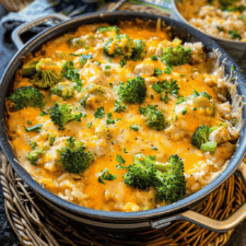 One-Pot Cheesy Chicken Broccoli Rice Casserole Recipe