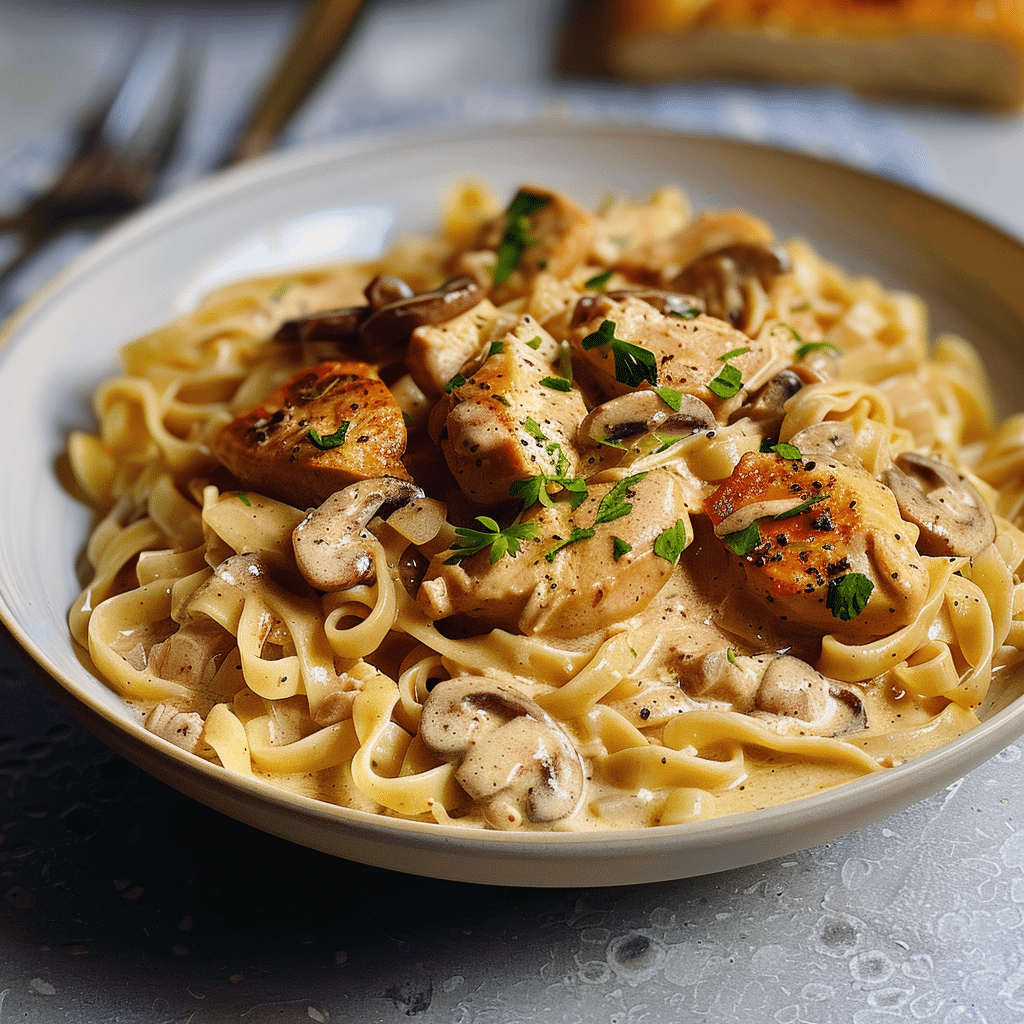 Slow Cooker Chicken Stroganoff Recipe