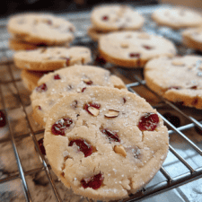Cherry Almond Shortbread Cookies Recipe