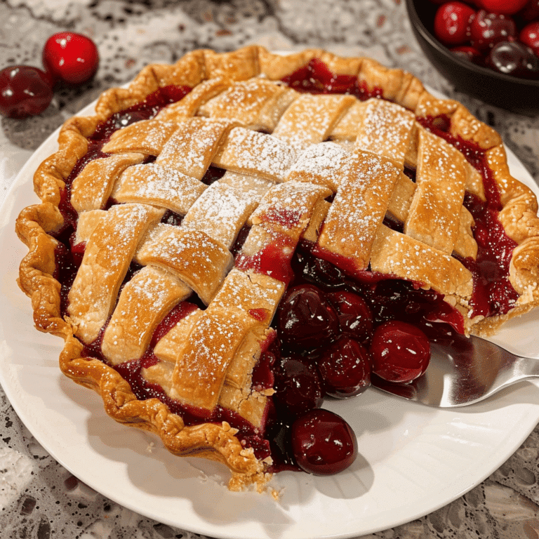 Homemade Cherry Pie Recipe