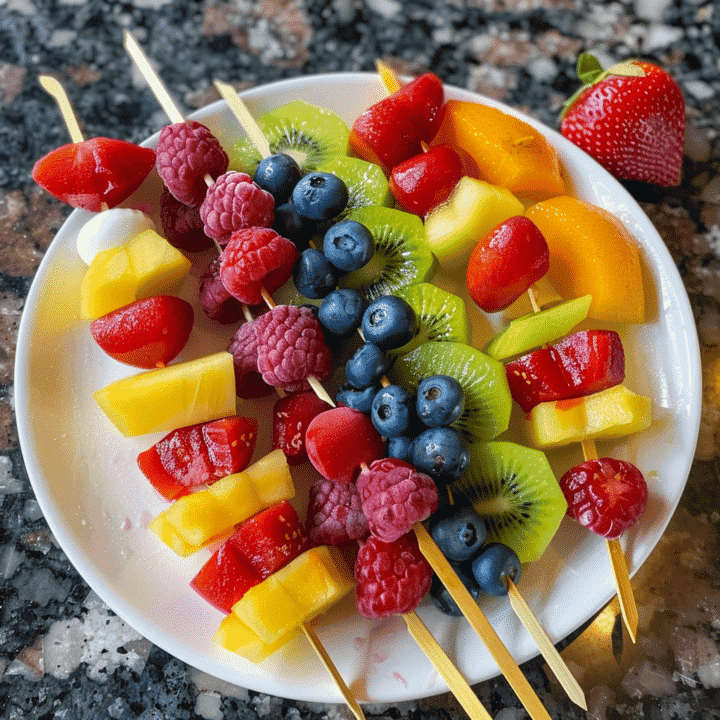 Rainbow Fruit Kabobs Recipe