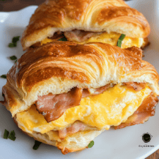 Croissant Breakfast Sandwiches Recipe