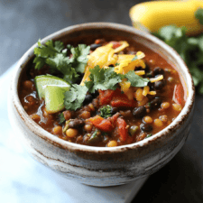 Slow Cooker Lentil Taco Chili Recipe