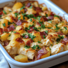 Chicken Bacon Ranch Casserole with Potatoes Recipe