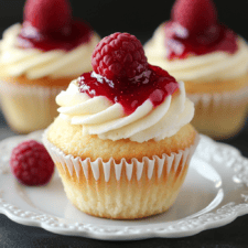 Lemon Raspberry Jam Cupcakes Recipe