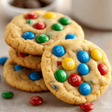 Soft-Baked M&M Cookies Recipe