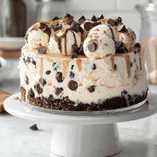 Chocolate Chip Cookie Dough Ice Cream Cake Recipe
