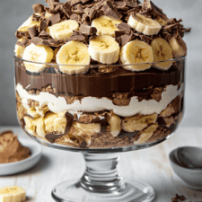 Chocolate Peanut Butter Banana Cream Trifle Recipe