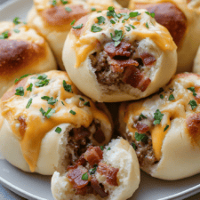 Garlic Parmesan Bacon Cheeseburger Bombs Recipe