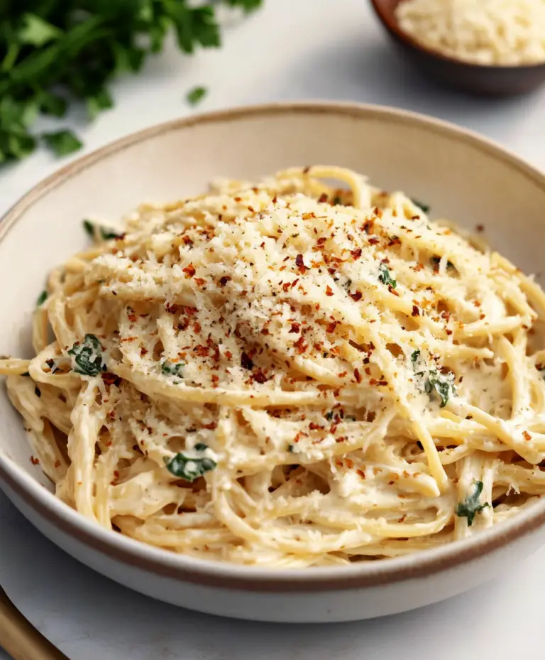 15 Minute Creamy Garlic Pasta Recipe