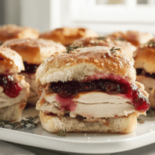 Cranberry Turkey Sliders Recipe