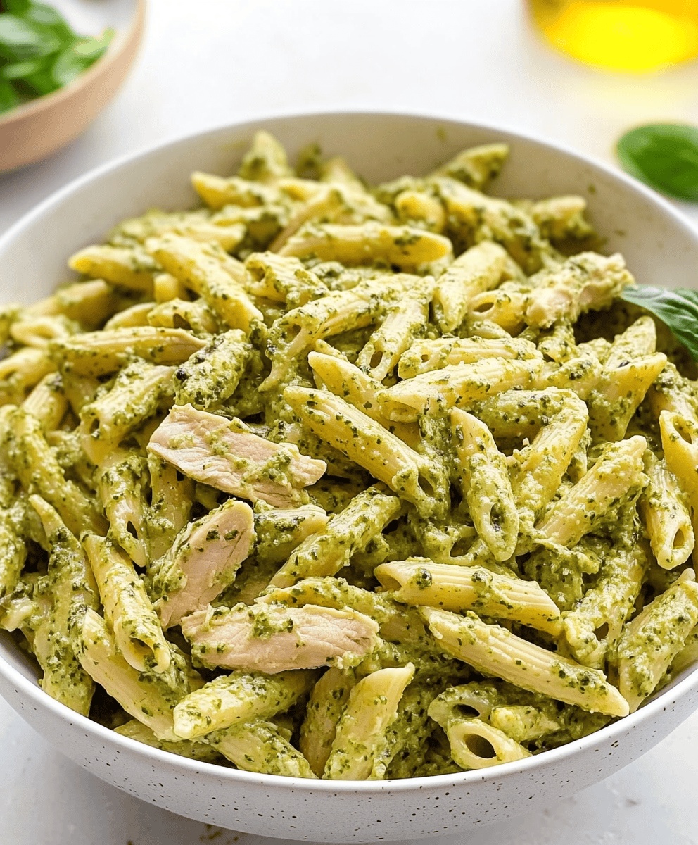Creamy Chicken Pesto Pasta Recipe