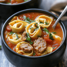 Crockpot Tortellini Soup With Sausage Recipe