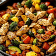 Healthy Chicken And Vegetables Skillet Recipe