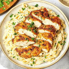 Crispy Chicken with Creamy Pasta Recipe