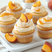 Honey Peach Cream Cheese Cupcakes Recipe