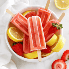 Strawberry Lemonade Popsicles Recipe