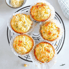 30 Minute Cheesy Zucchini Muffins Recipe