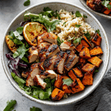 Bbq Chicken & Roasted Sweet Potato Bowls Recipe