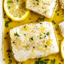 Summer Lemon Butter Baked Cod Seafood Recipe