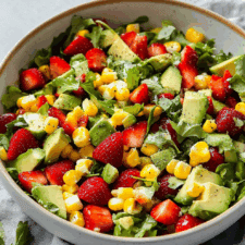 Summer Salad With Corn, Strawberries & Avocado Recipe