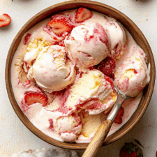 Summer Strawberry Shortcake Ice Cream Recipe
