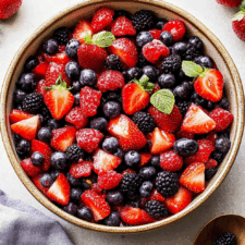 Summer Mixed Berry Fruit Salad Recipe